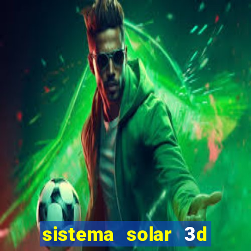 sistema solar 3d em movimento